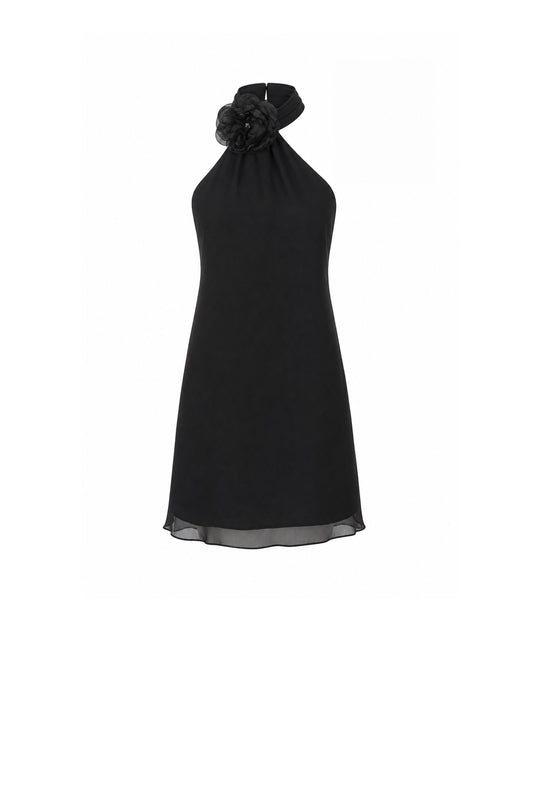 Black Florellia Mini Dress